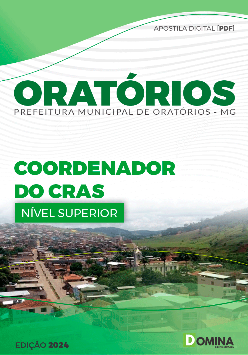 Apostila Pref Oratórios MG 2024 Coordenador CRAS