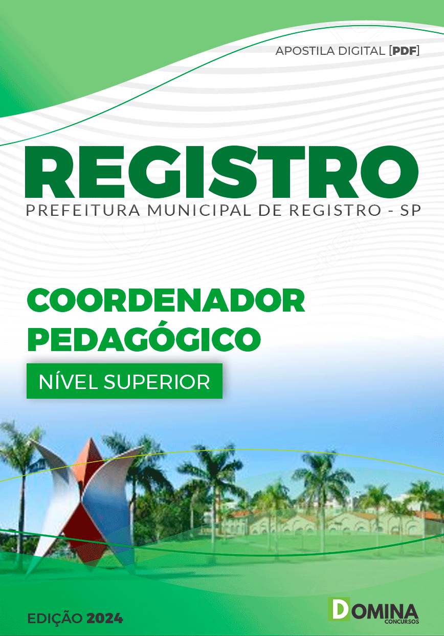 Apostila Prefeitura Registro SP 2024 Coordenador Pedagógico