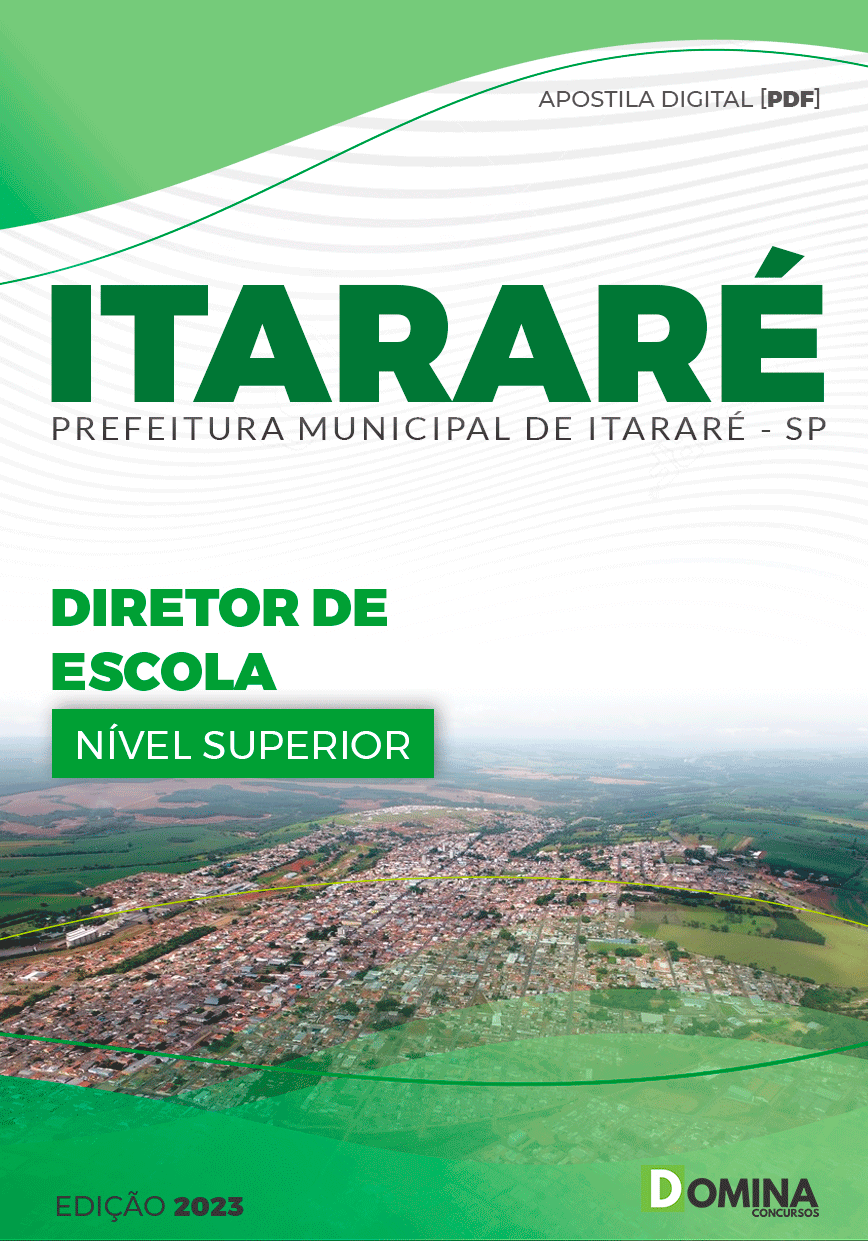 Apostila Pref Itararé SP 2024 Diretor de Escola