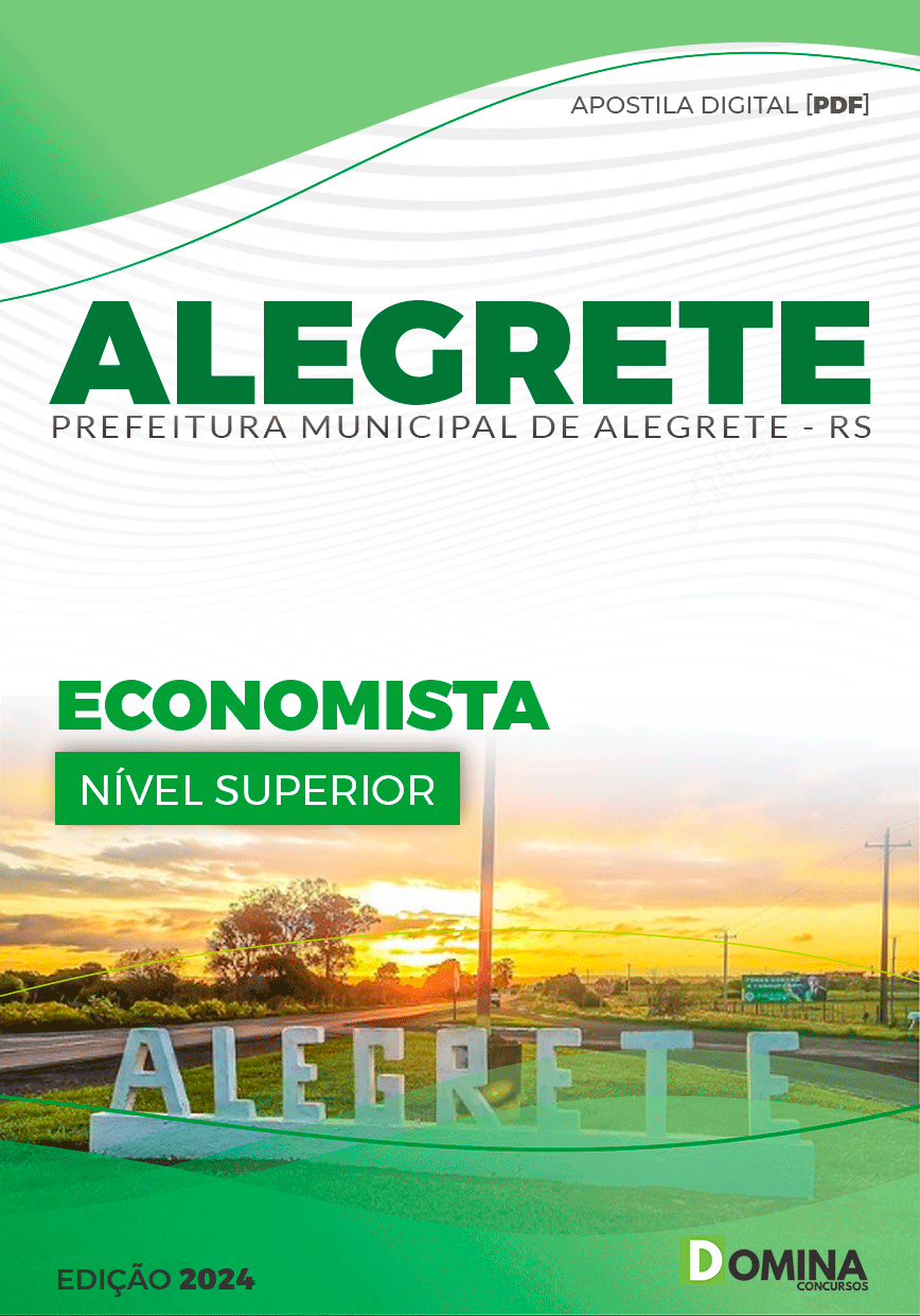 Apostila Prefeitura Alegrete RS 2024 Economista