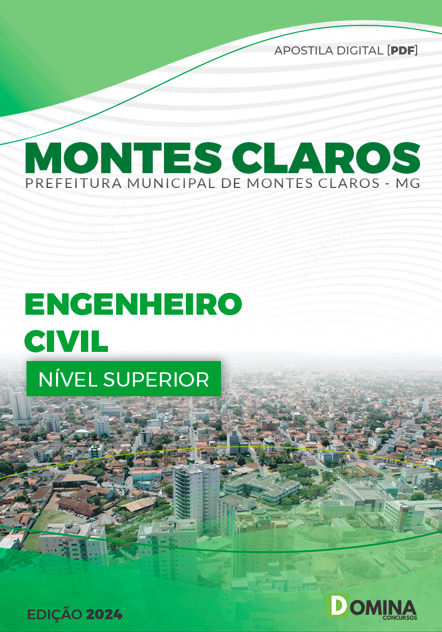 Apostila Pref Montes Claros MG 2024 Engenheiro Civil