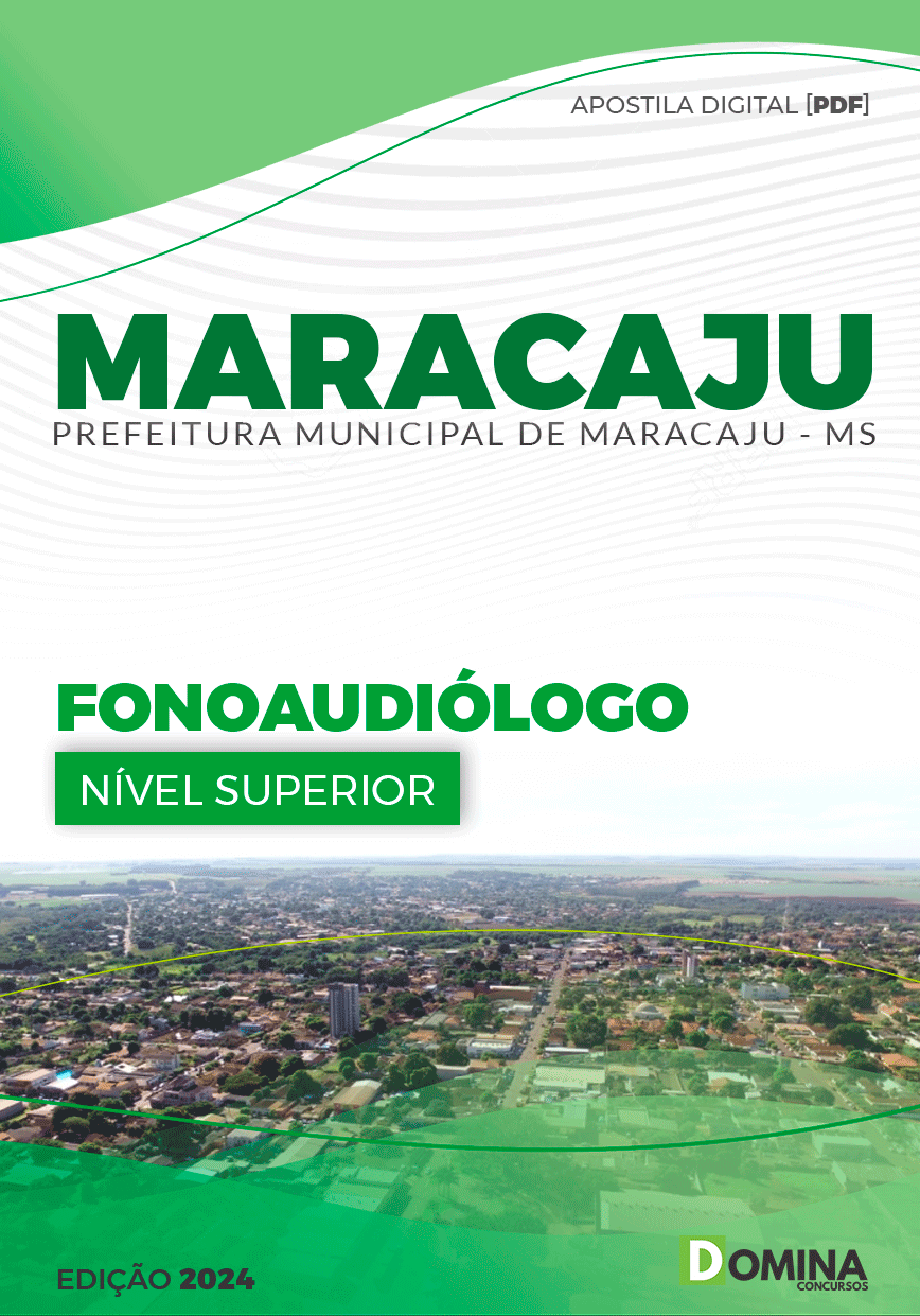 Apostila Pref Maracaju MS 2024 Fonoaudiólogo