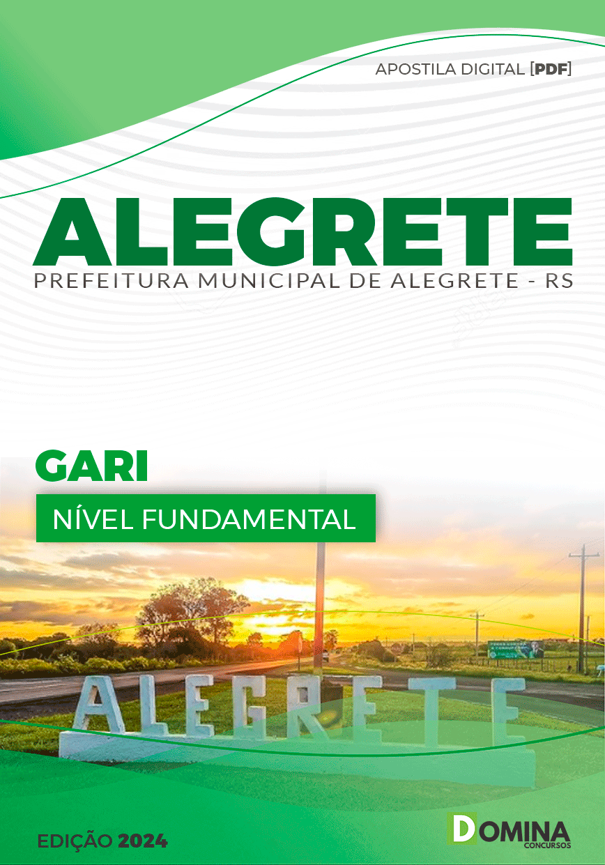 Apostila Prefeitura Alegrete RS 2024 Gari