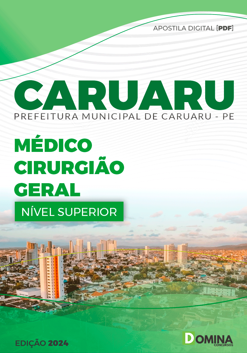 Apostila Pref Caruaru PE 2024 Médico Cirurgião Geral