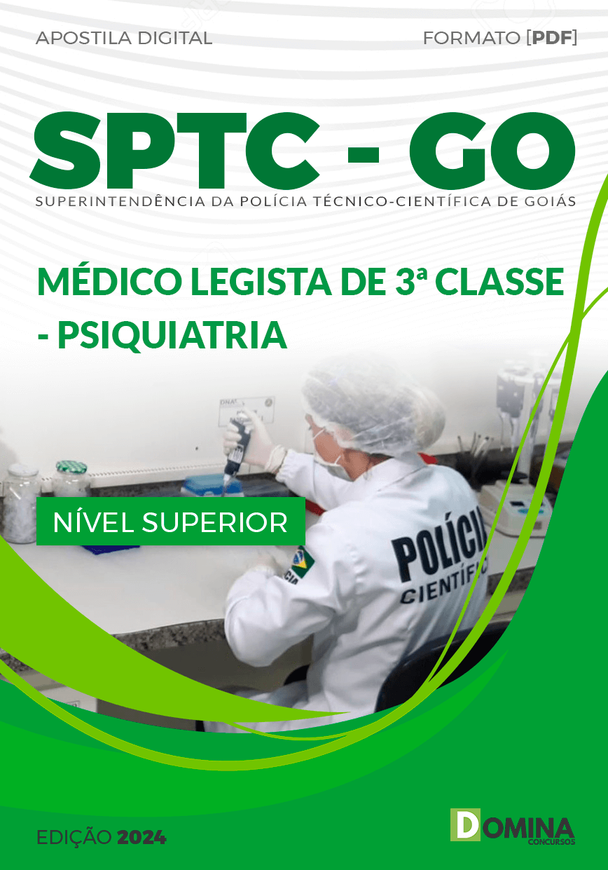 Apostila Polícia Científica GO 2024 Médico Legista Psiquiatra