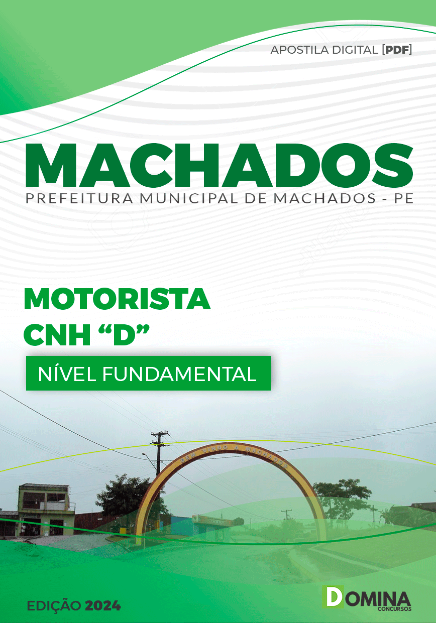 Apostila Pref Machados PE 2024 Motorista CNH D