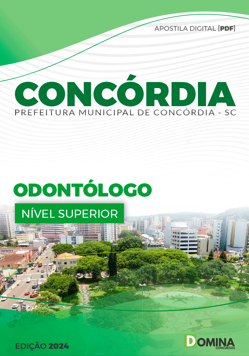 Apostila Prefeitura Concórdia SC 2024 Odontólogo