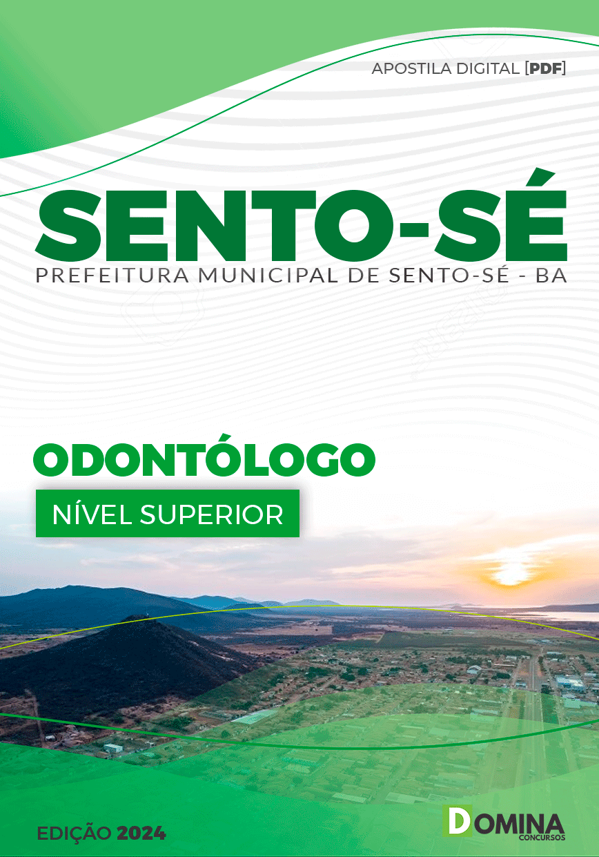 Apostila Pref Sento-Sé BA 2024 Odontólogo