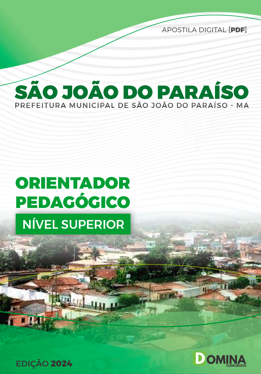 Apostila Pref São João do Paraíso MA 2024 Orientador Pedagógico