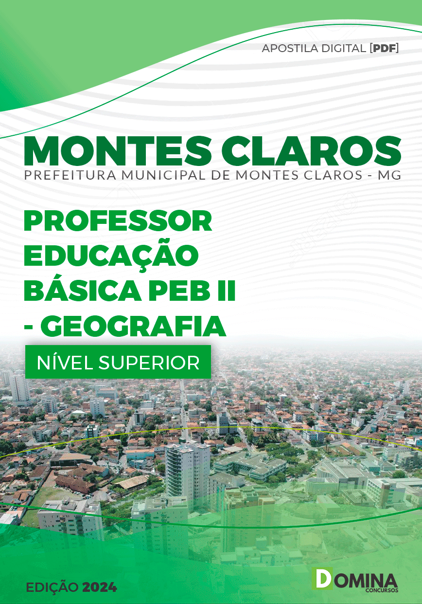 Apostila Pref Montes Claros MG 2024 Professor de Geografia