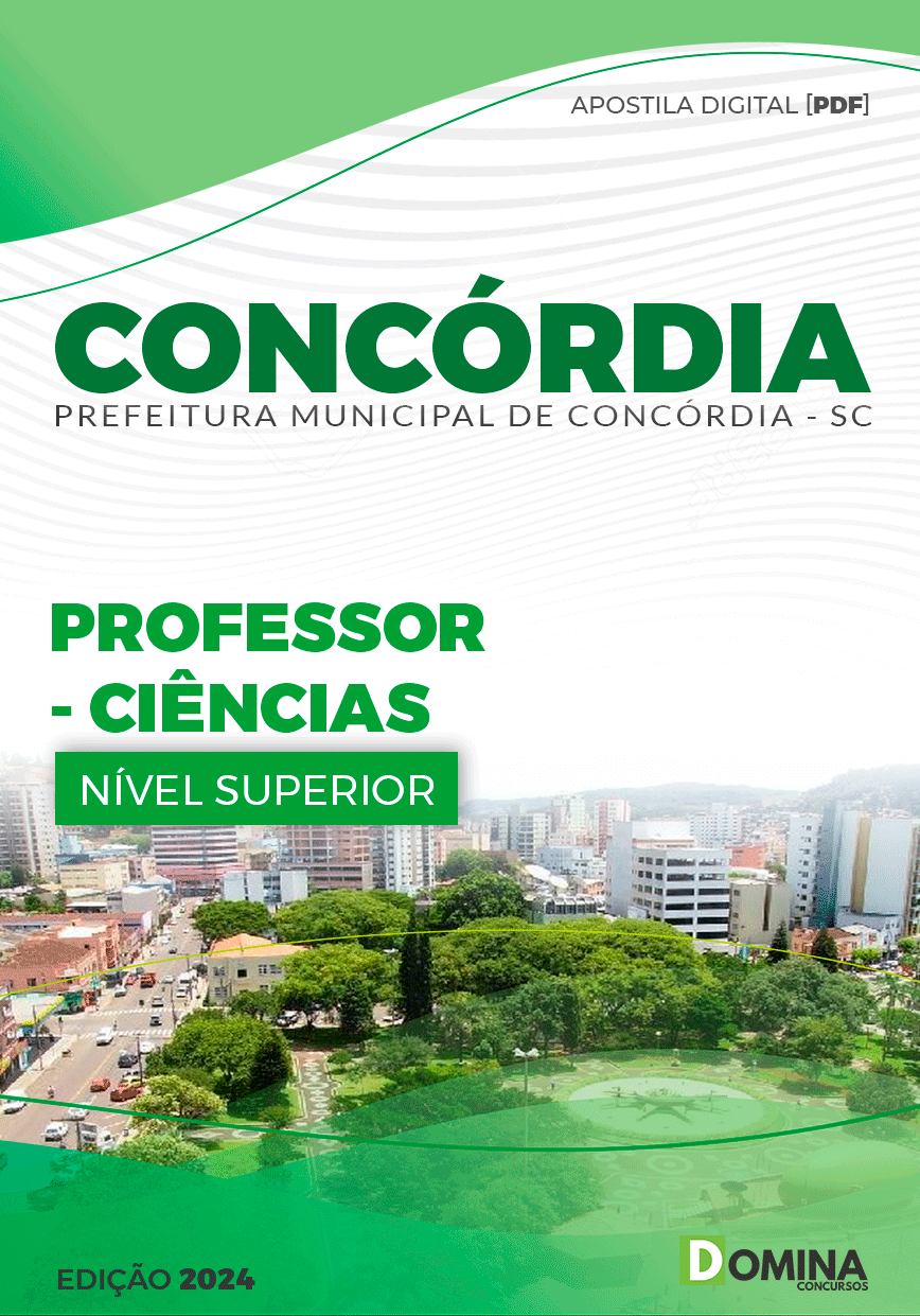 Apostila Prefeitura Concórdia SC 2024 Professor de Ciências
