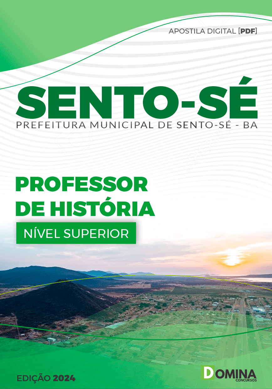 Apostila Pref Sento-Sé BA 2024 Professor de História