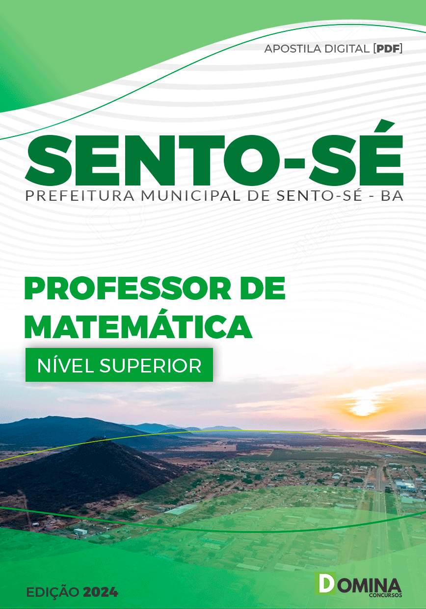 Apostila Pref Sento-Sé BA 2024 Professor de Matemática