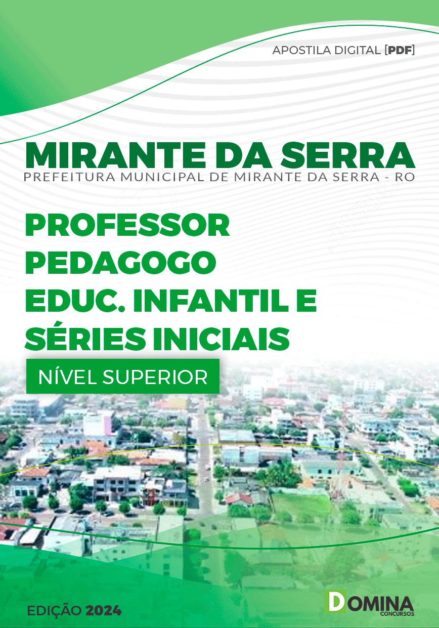 Apostila Pref Mirante da Serra RO 2024 Professor Pedagogo