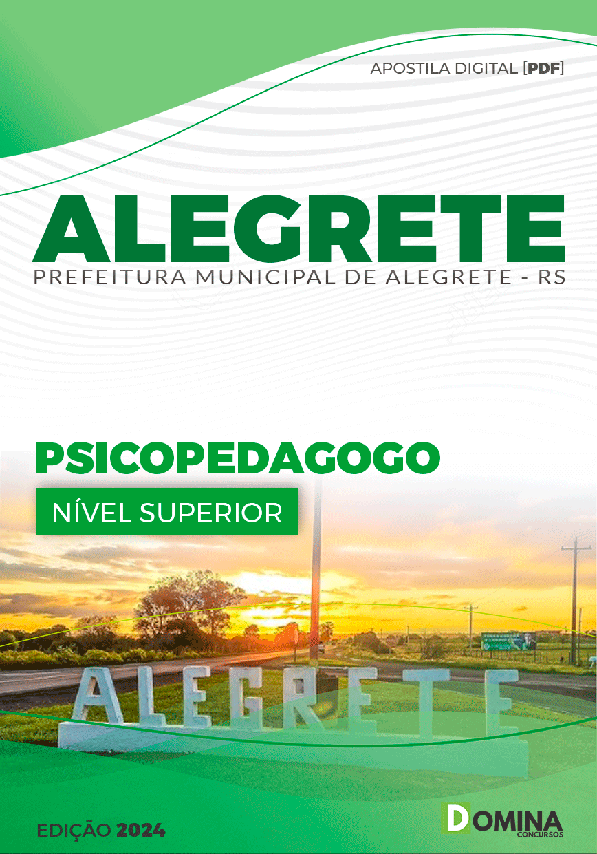 Apostila Prefeitura Alegrete RS 2024 Psicopedagogo