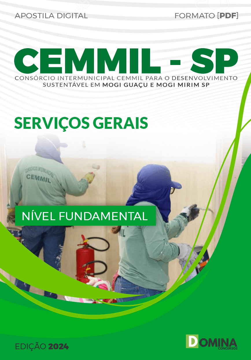 Apostila Seletivo CEMMIL SP 2024 Serviços Gerais