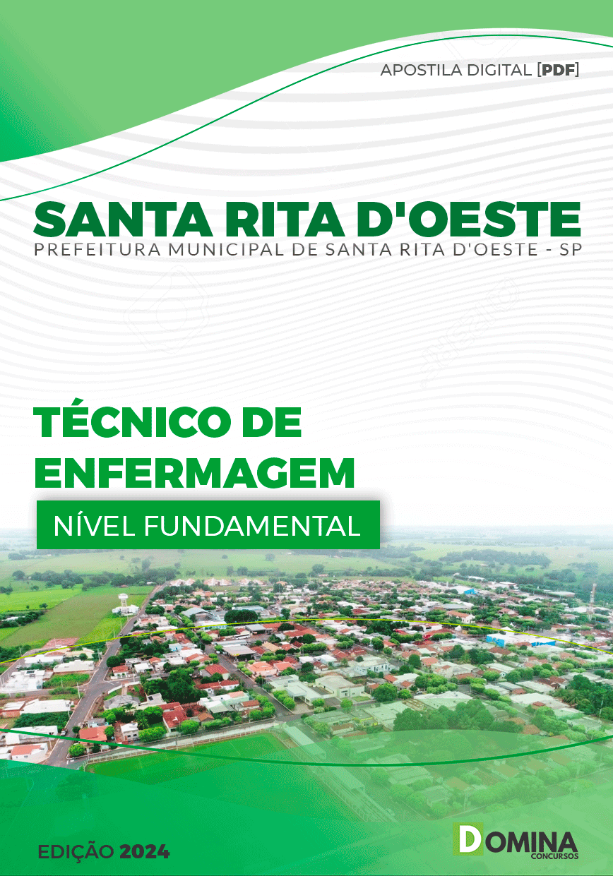 Apostila Pref Santa Rita D'Oeste SP 2024 Técnico de Enfermagem