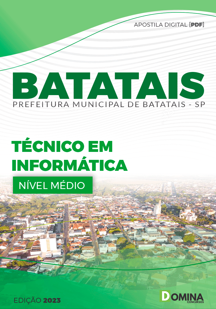 Apostila Pref Batatais SP 2024 Técnico Informática
