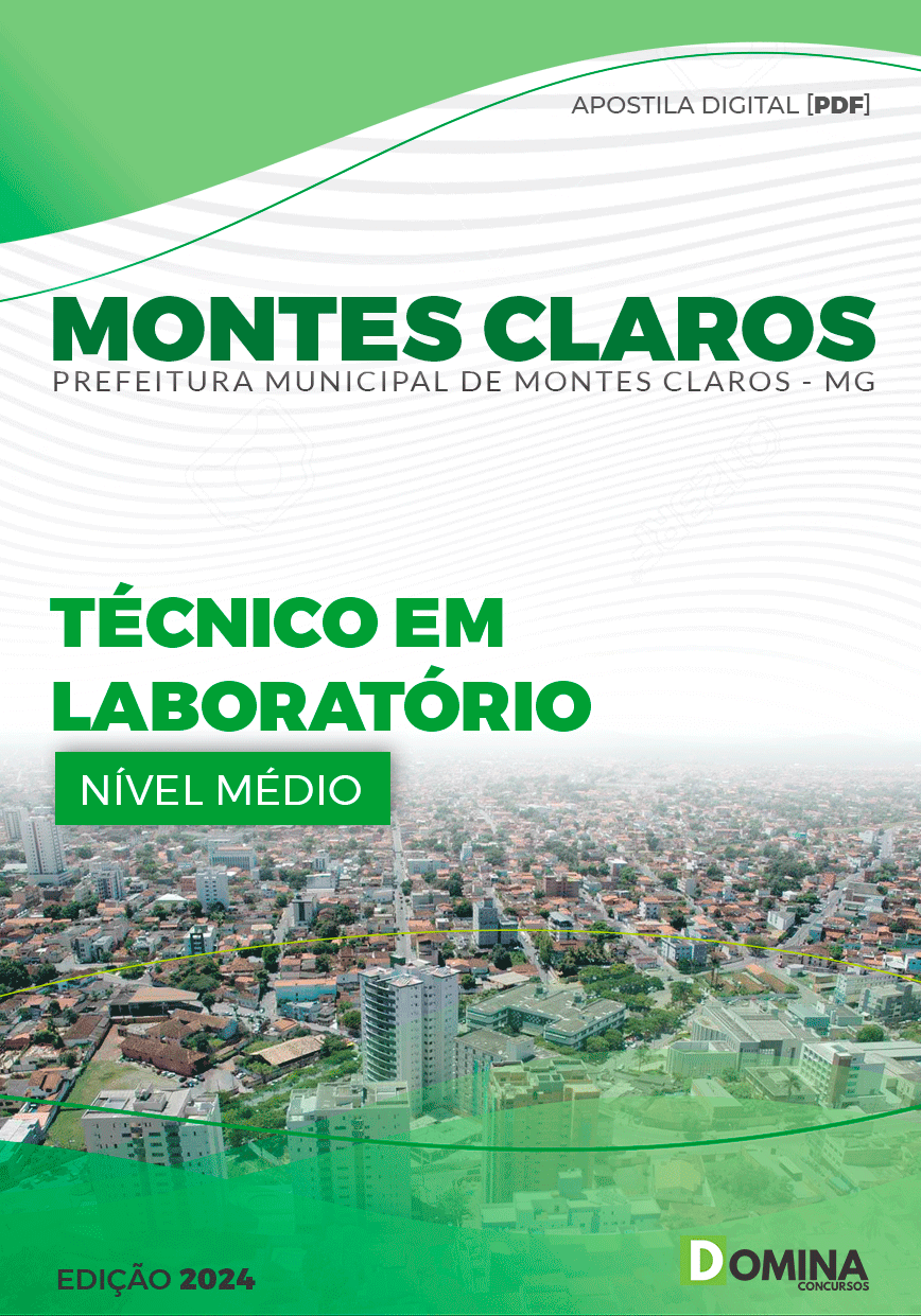 Apostila Pref Montes Claros MG 2024 Técnico em Laboratório