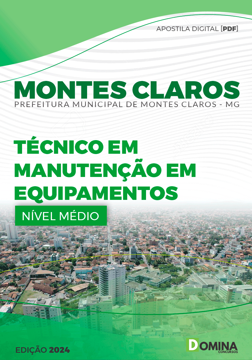 Apostila Pref Montes Claros MG 2024 Tec Manut Equipamentos
