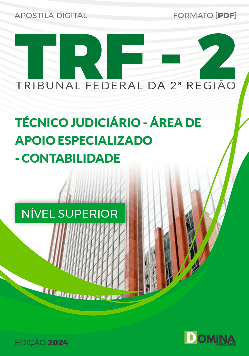 Apostila TRF 2 2024 Técnico Judiciário Contabilidade