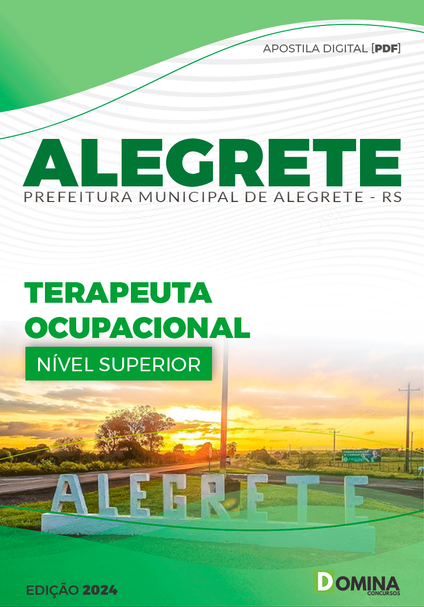 Apostila Prefeitura Alegrete RS 2024 Terapeuta Ocupacional