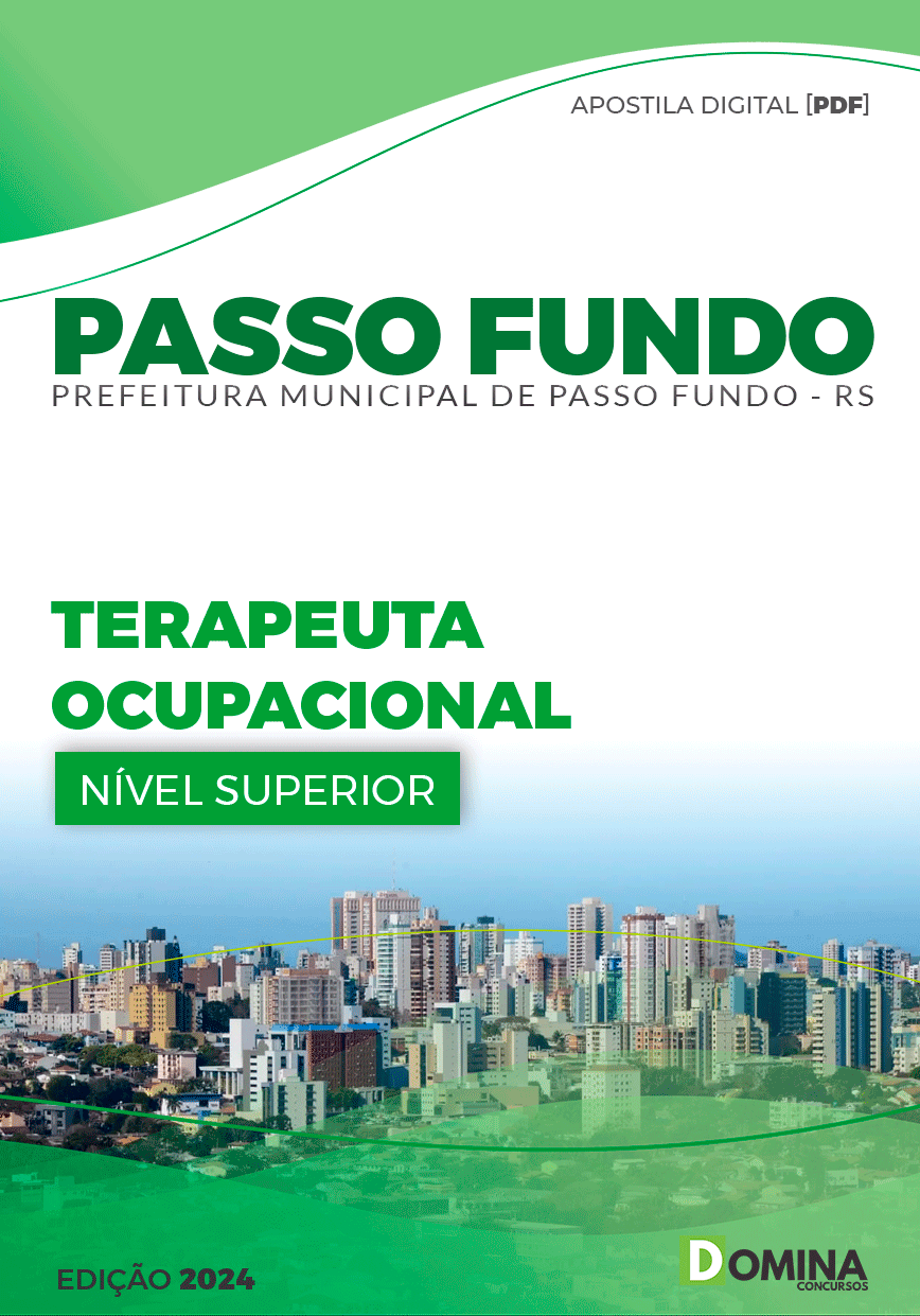 Apostila Pref Passo Fundo RS 2024 Terapeuta Ocupacional