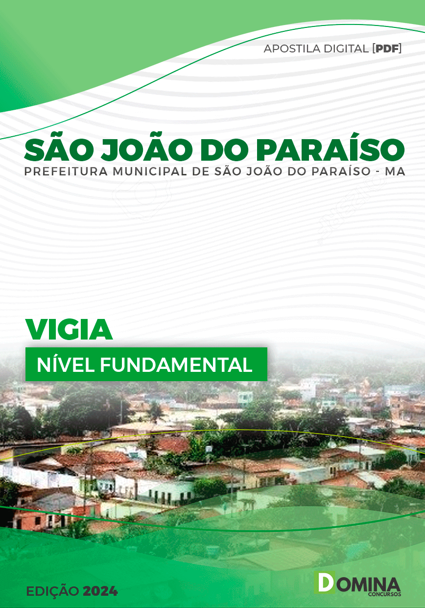 Apostila Pref São João do Paraíso MA 2024 Vigia
