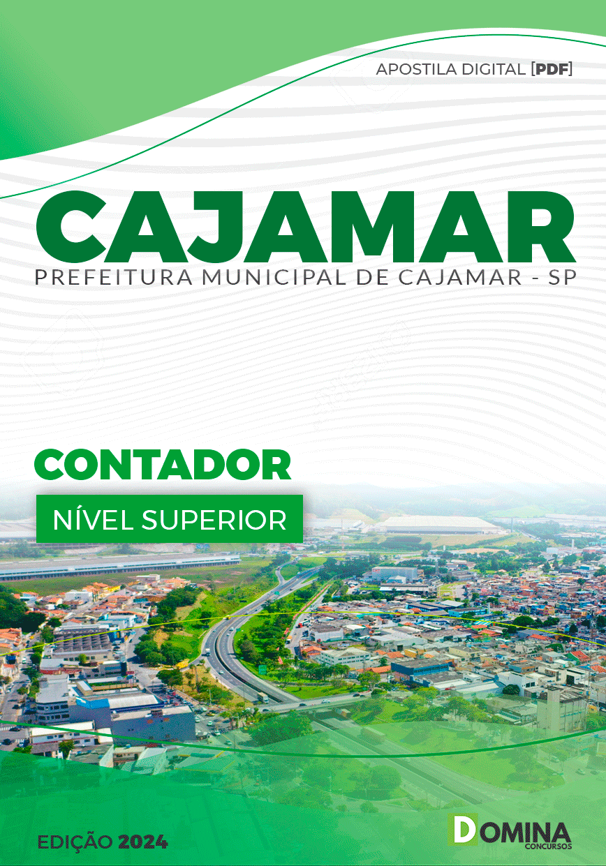 Apostila Prefeitura Cajamar SP 2024 Contador