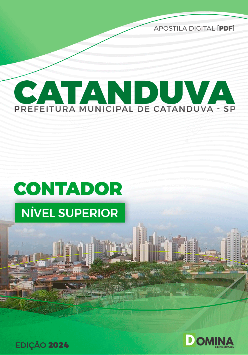 Apostila Prefeitura Catanduva SP 2024 Contador