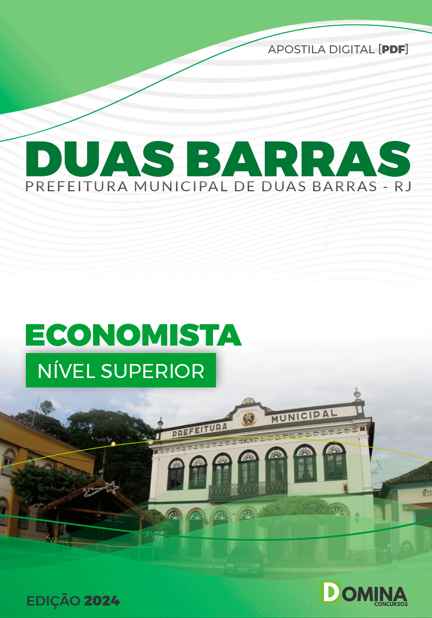 Apostila Prefeitura Duas Barras RJ 2024 Economista