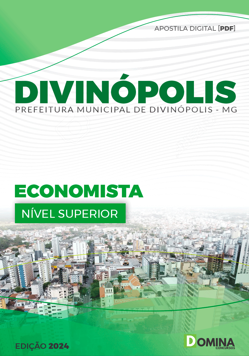 Apostila Prefeitura Divinópolis MG 2024 Economista