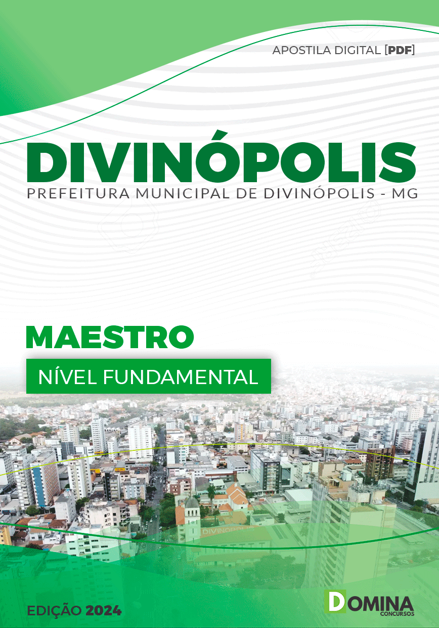 Apostila Prefeitura Divinópolis MG 2024 Maestro