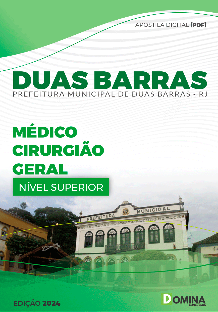 Apostila Prefeitura Duas Barras RJ 2024 Médico Cirurgião Geral