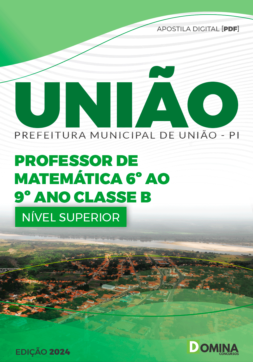 Apostila Prefeitura União PI 2024 Professor de Matemática