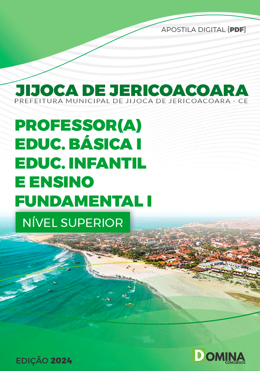 Apostila Prefeitura Jijoca de Jericoacora CE 2024 Professor Educação Básica I