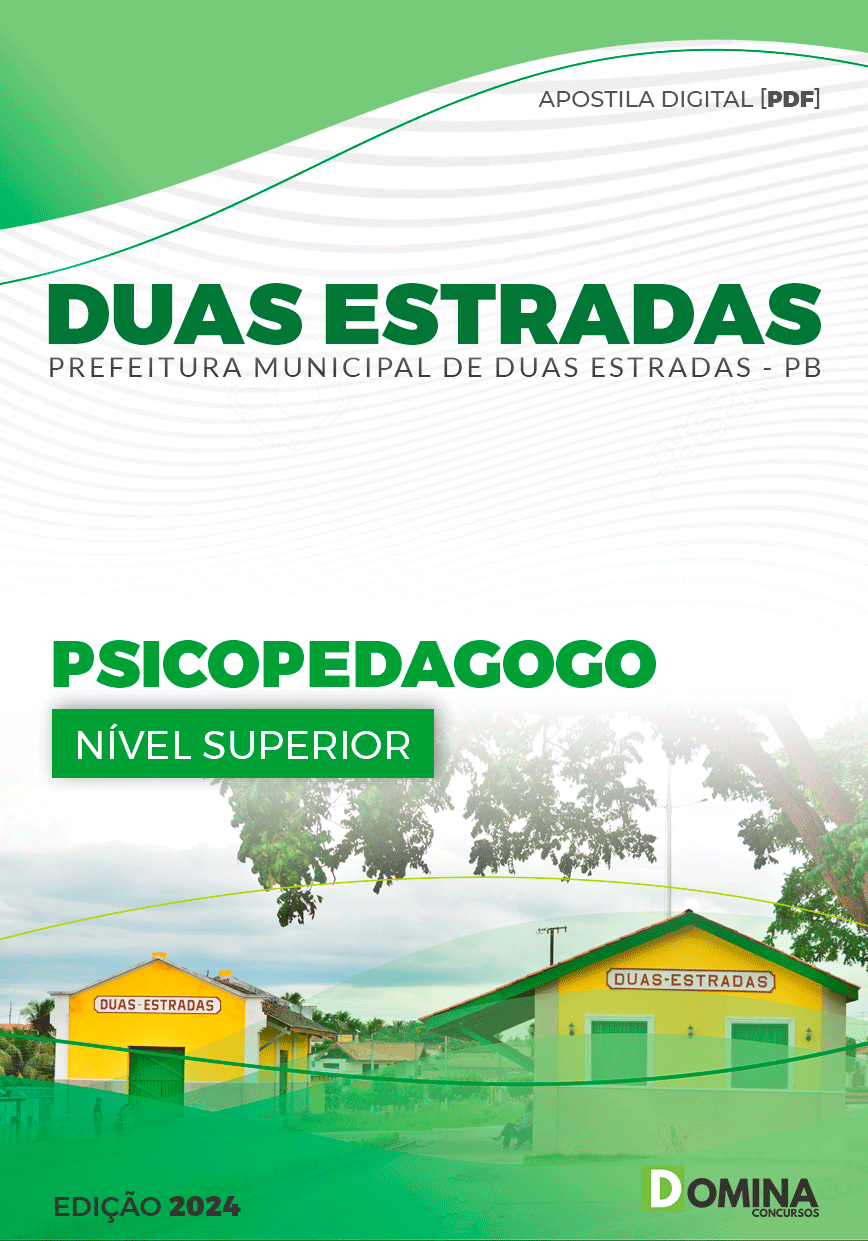 Apostila Prefeitura Duas Estradas PB 2024 Psicopedagogo