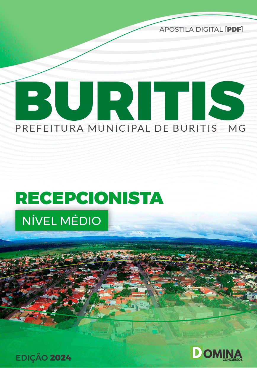 Apostila Prefeitura Buritis MG 2024 Recepcionista