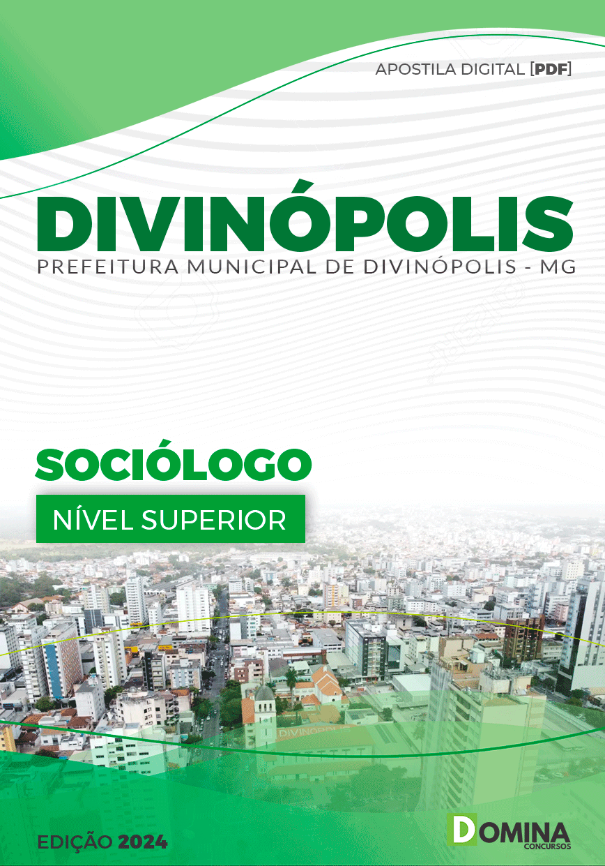 Apostila Prefeitura Divinópolis MG 2024 Sociólogo