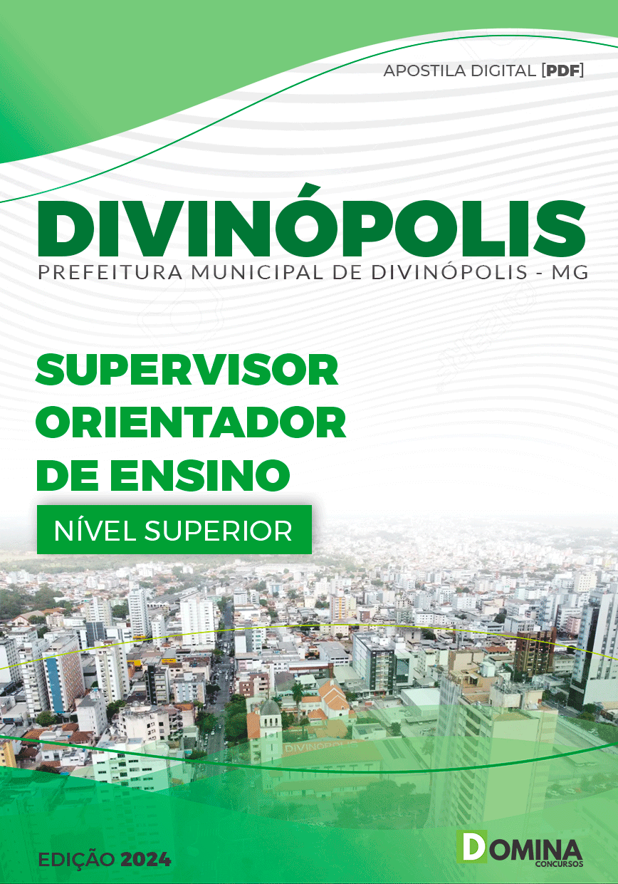 Apostila Prefeitura Divinópolis MG 2024 Supervisor Orientador De Ensino