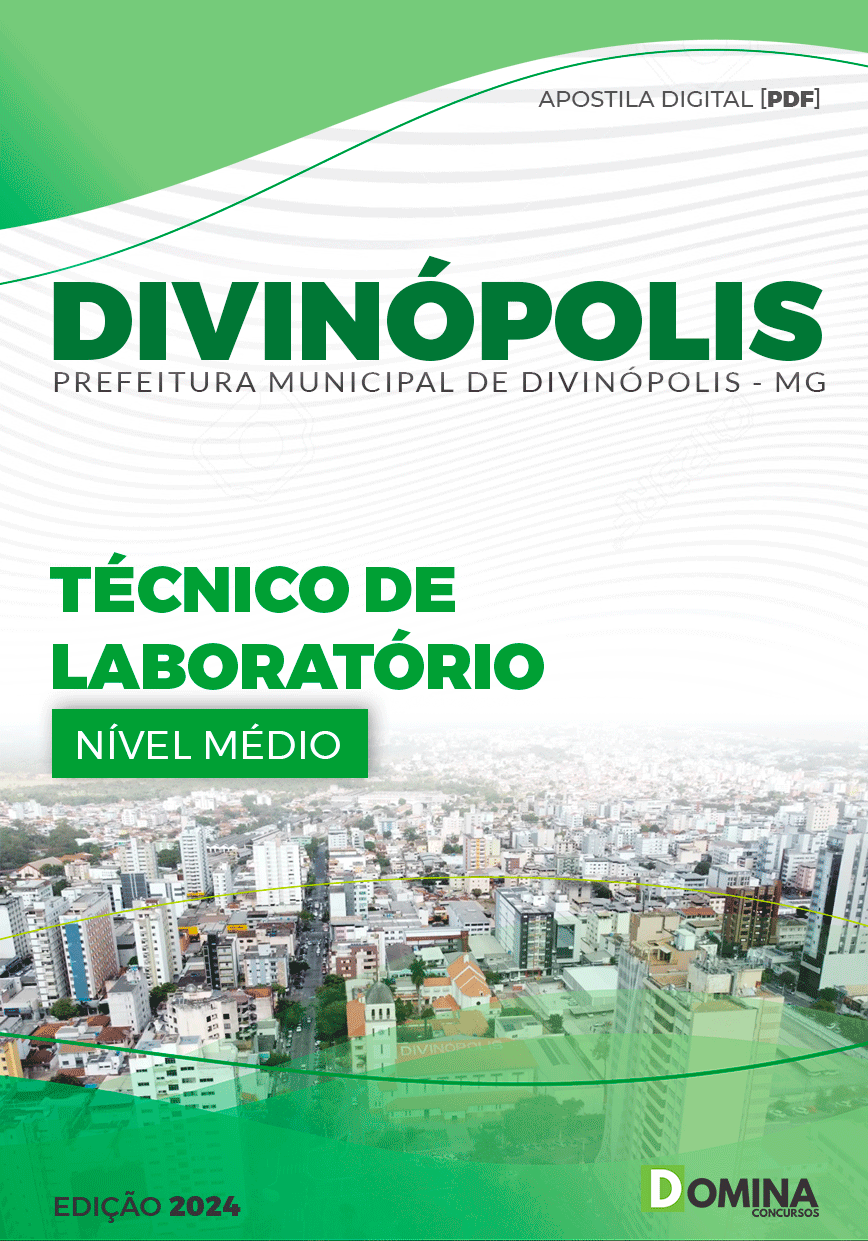 Apostila Prefeitura Divinópolis MG 2024 Técnico De Laboratório