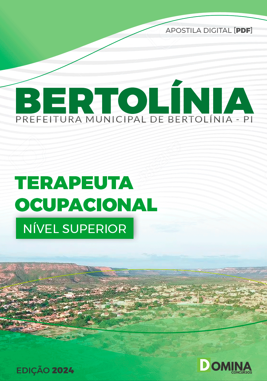 Apostila Prefeitura Bertolínia PI 2024 Terapeuta Ocupacional