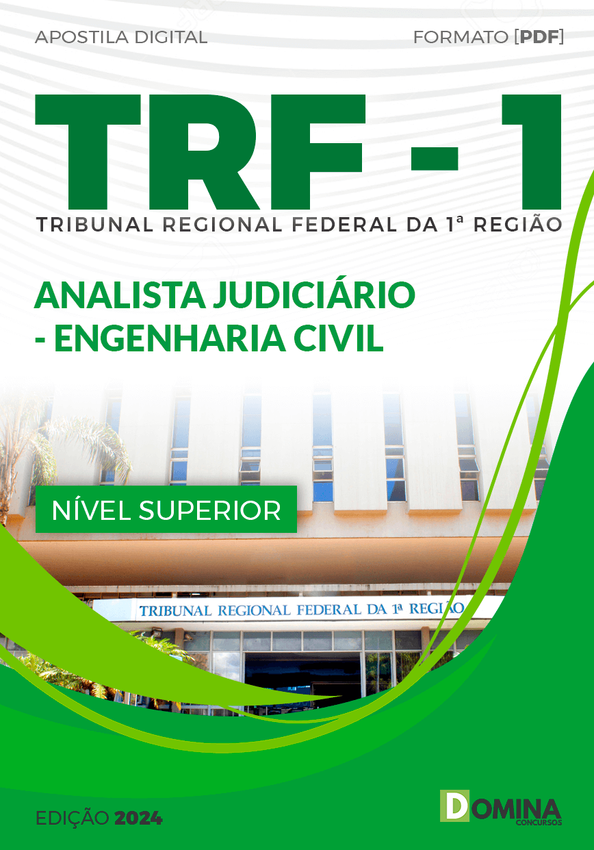 Apostila Analista Judiciário Engenharia Civil TRF 1 2024