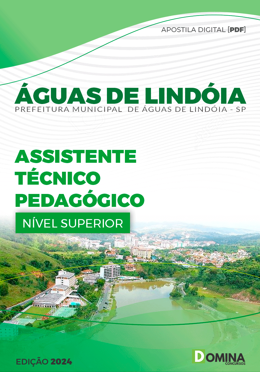 Apostila Águas De Lindóia SP 2024 Assistente Técnico Pedagógico