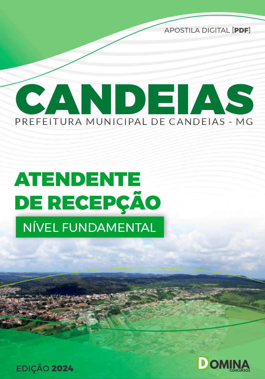 Apostila Atendente de Recepção Candeias MG 2024