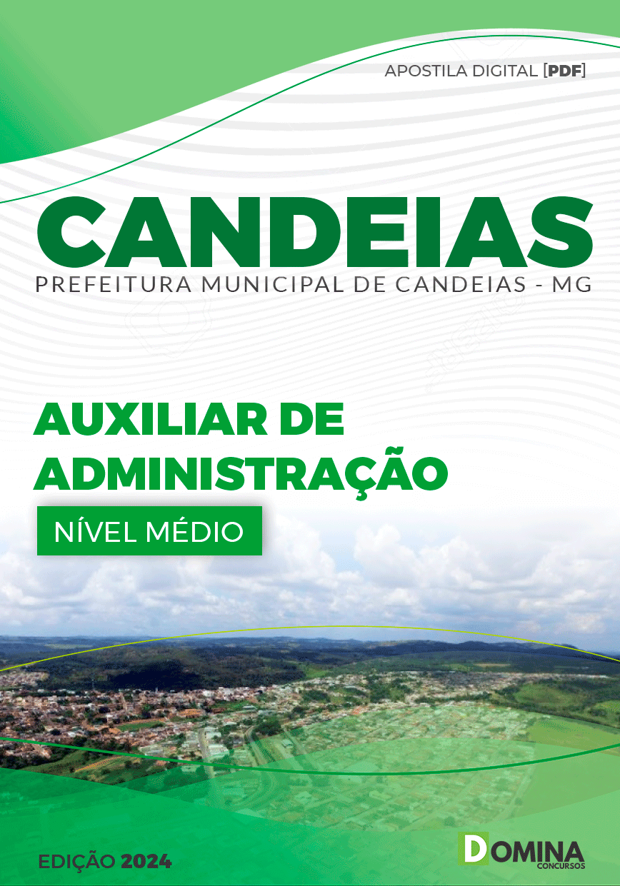 Apostila Auxiliar de Administração Candeias MG 2024