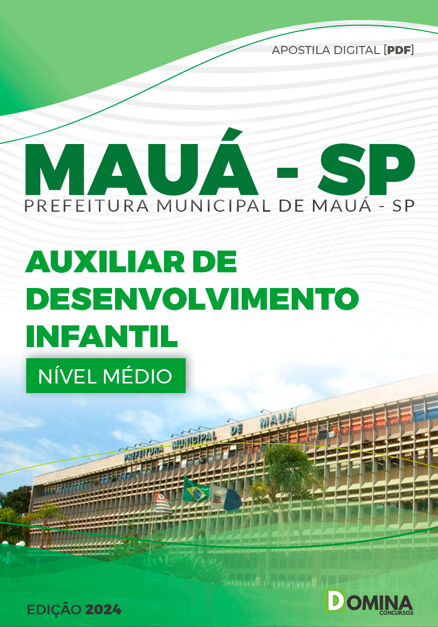 Apostila Mauá SP 2024 Auxiliar de Desenvolvimento Infantil