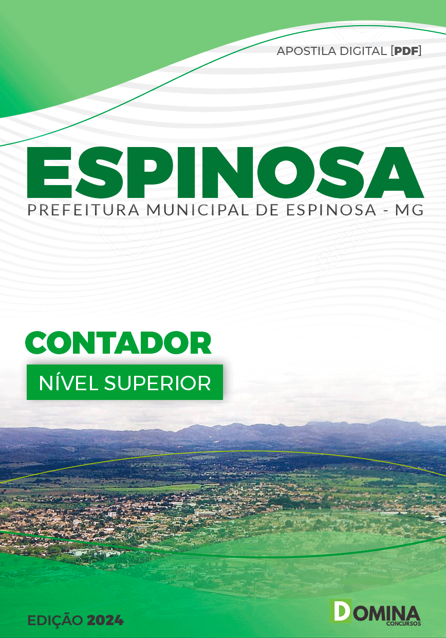 Apostila Prefeitura Espinosa MG 2024 Contador