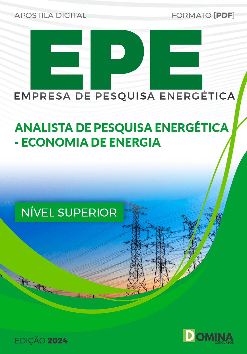 Apostila EPE 2024 Analista de Pesquisa Economia de Energia