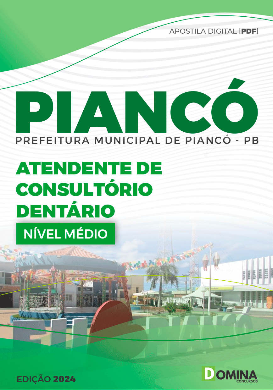 Apostila Piancó PB 2024 Atendente de Consultório Dentário